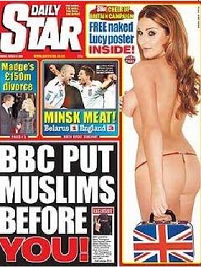 Daily Star-Schlagzeige: BBC put Muslims before you!